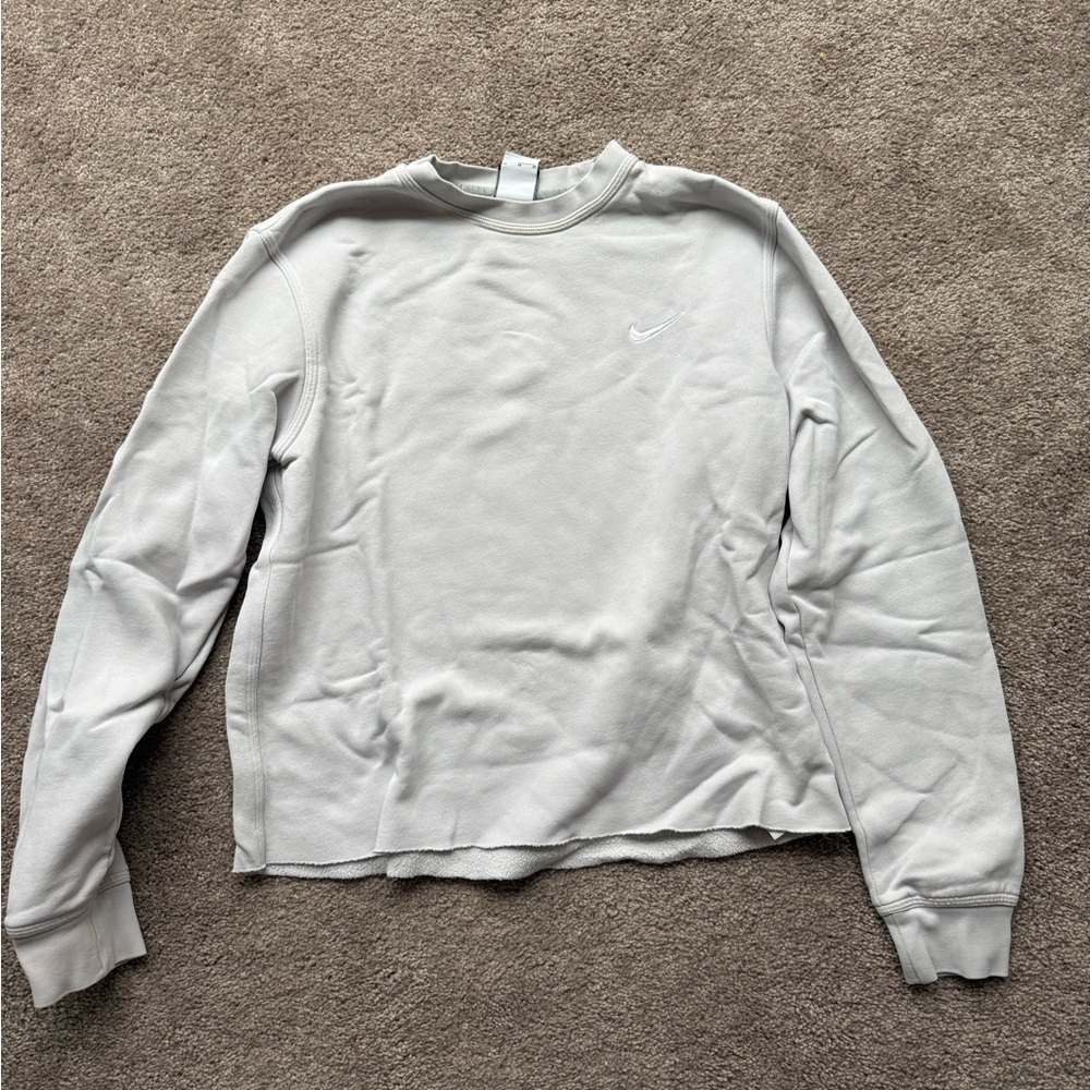 Nike Light Gray Crewneck Sweatshirt